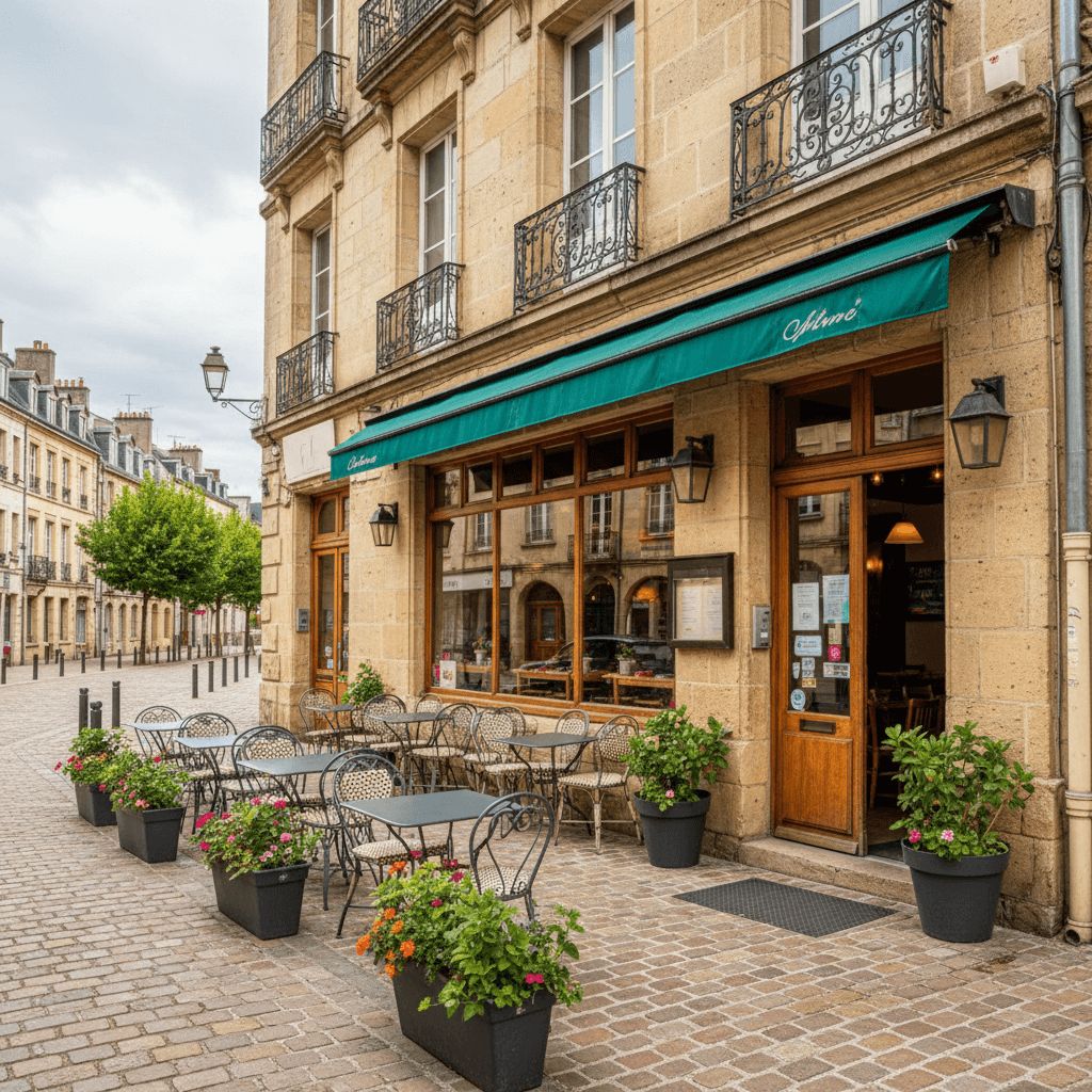 Restaurant 145m² à Clermont-Ferrand : terrasse - cuisine équipée