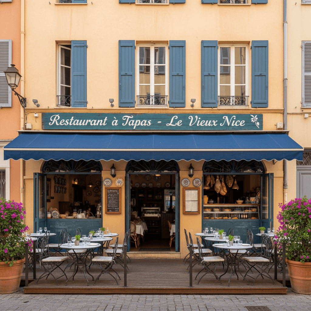 Restaurant 120m² à Nice : terrasse - licence IV