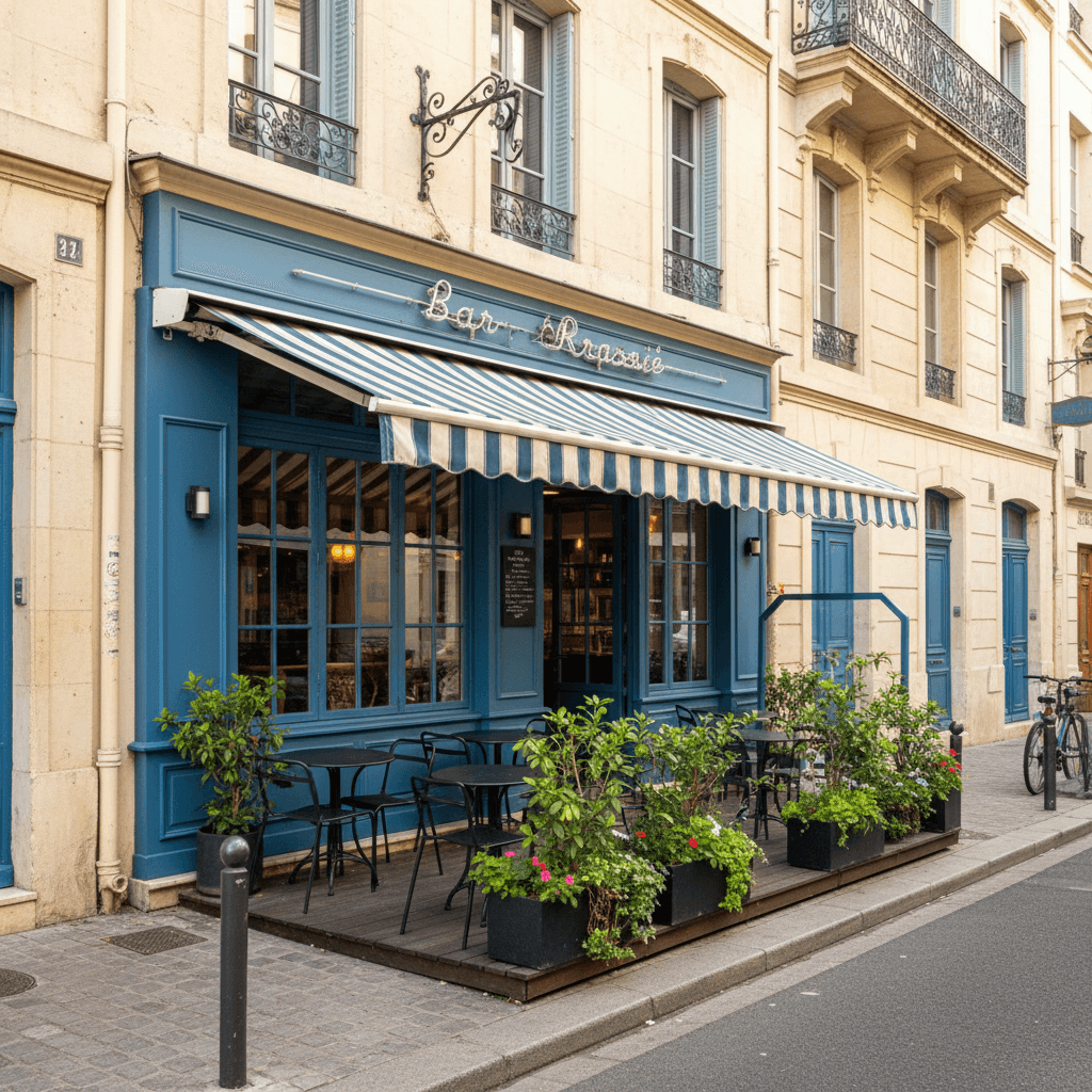 Bar-brasserie 110m² à Marseille : terrasse - licence IV