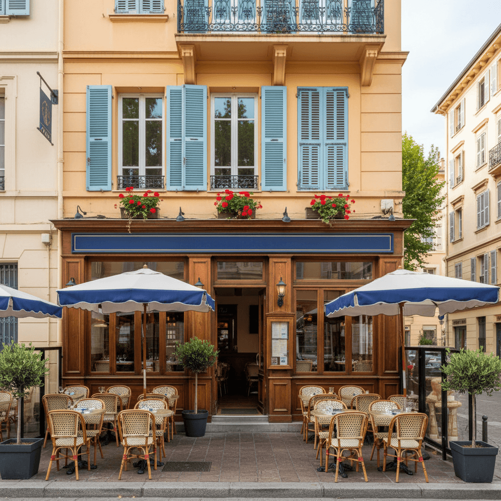 Restaurant 53m² à Nice : terrasse - licence IV