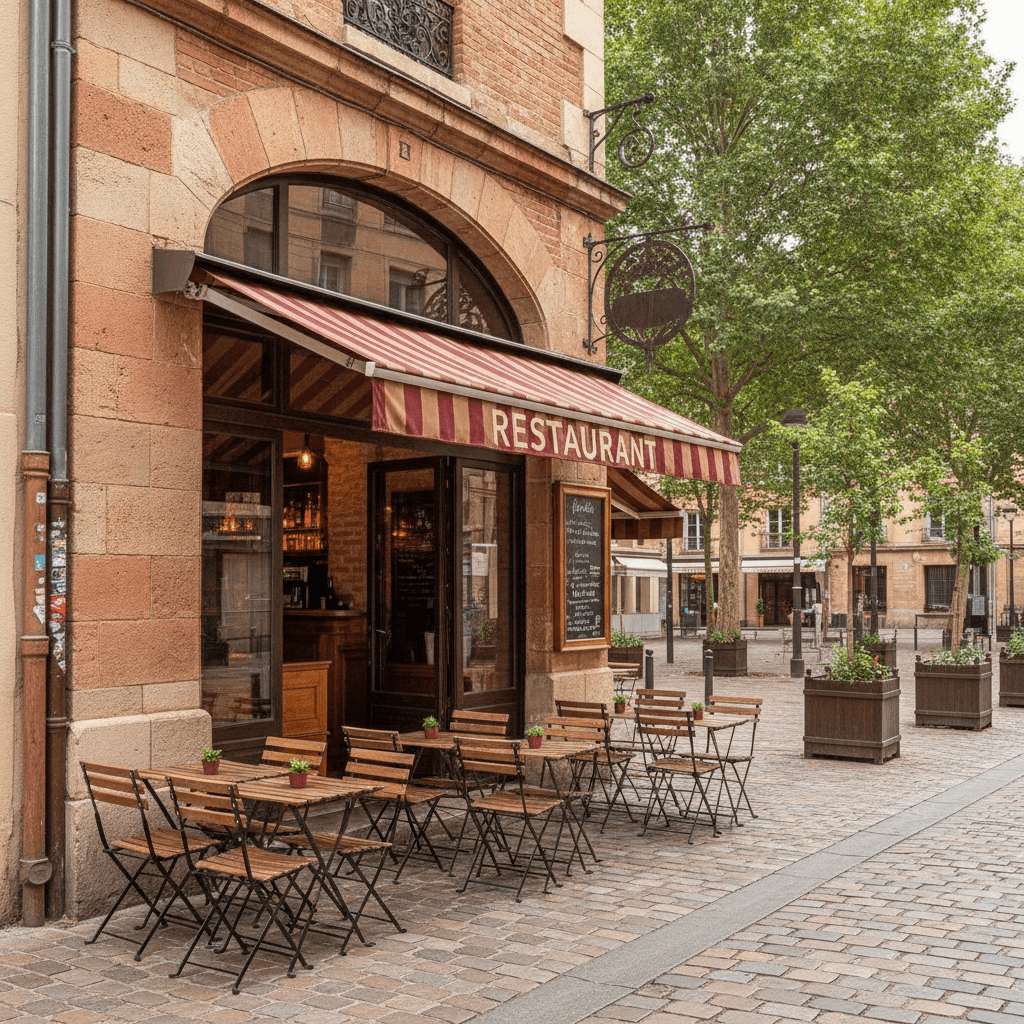 Restaurant 120m² à Toulouse : terrasse - licence IV