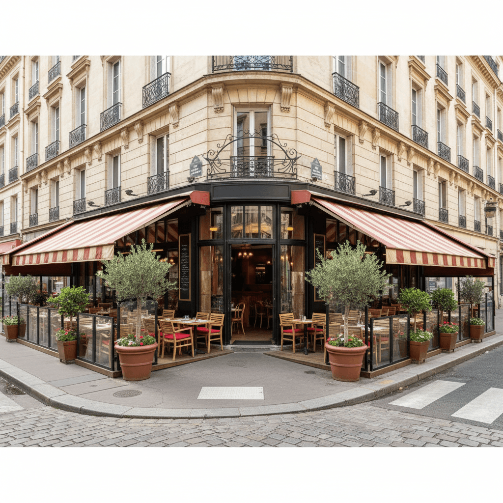 Restaurant 80m² à Lyon : terrasse - extraction