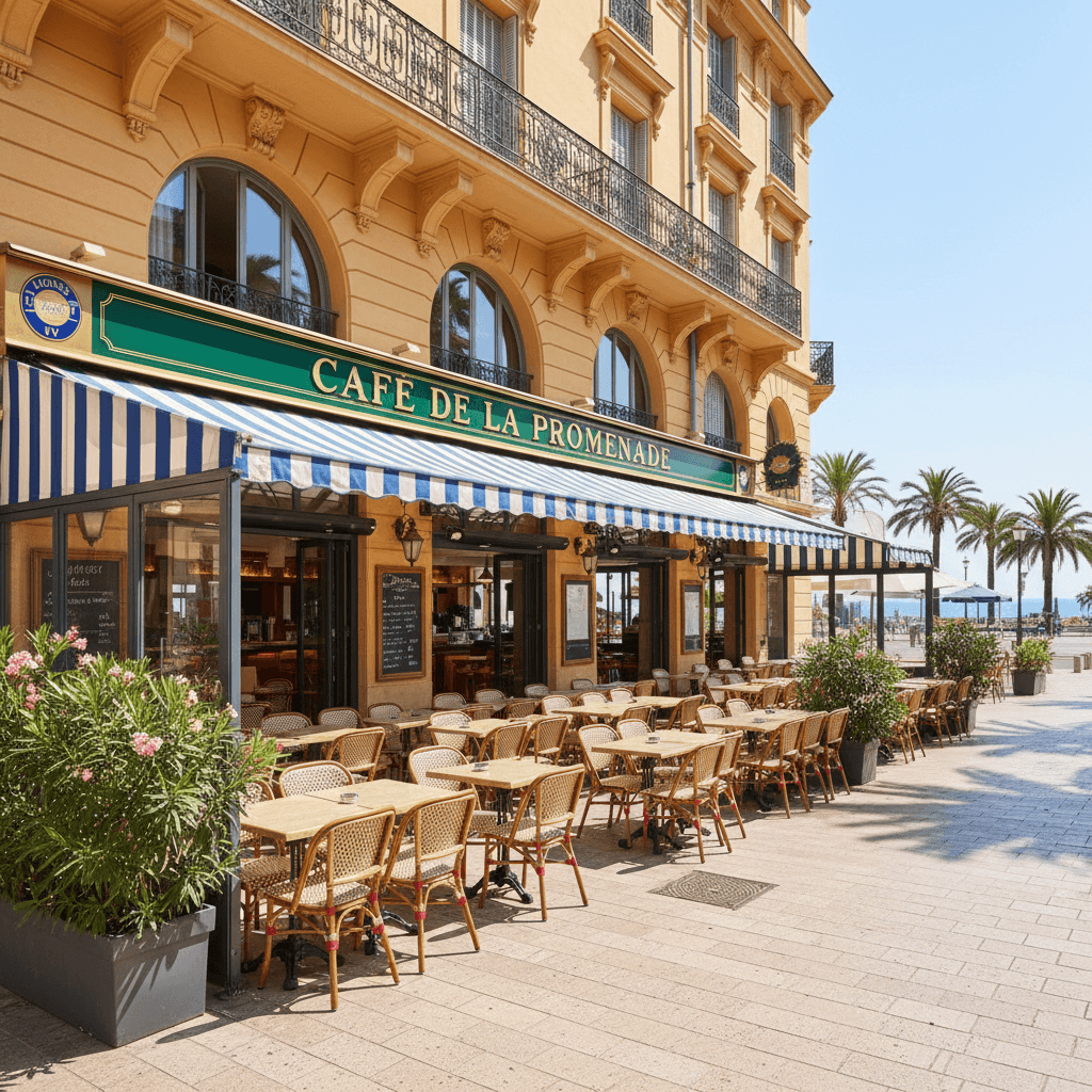 Bar-brasserie à Nice : terrasse - licence IV