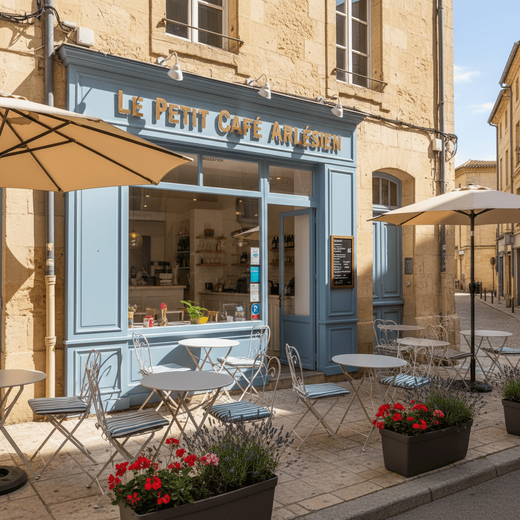 Snack 59m² à Arles : terrasse - climatisation