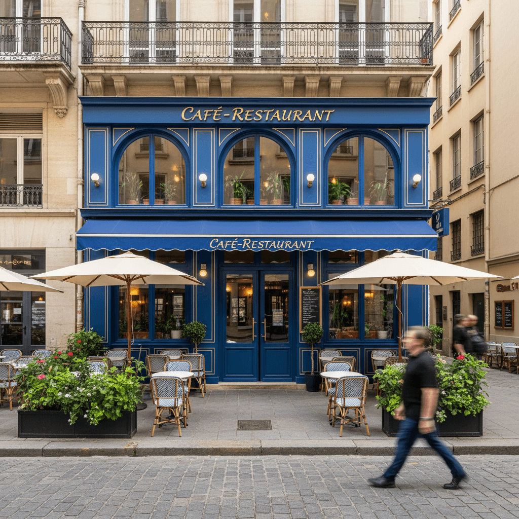 Restaurant 110m² à Lyon : terrasse