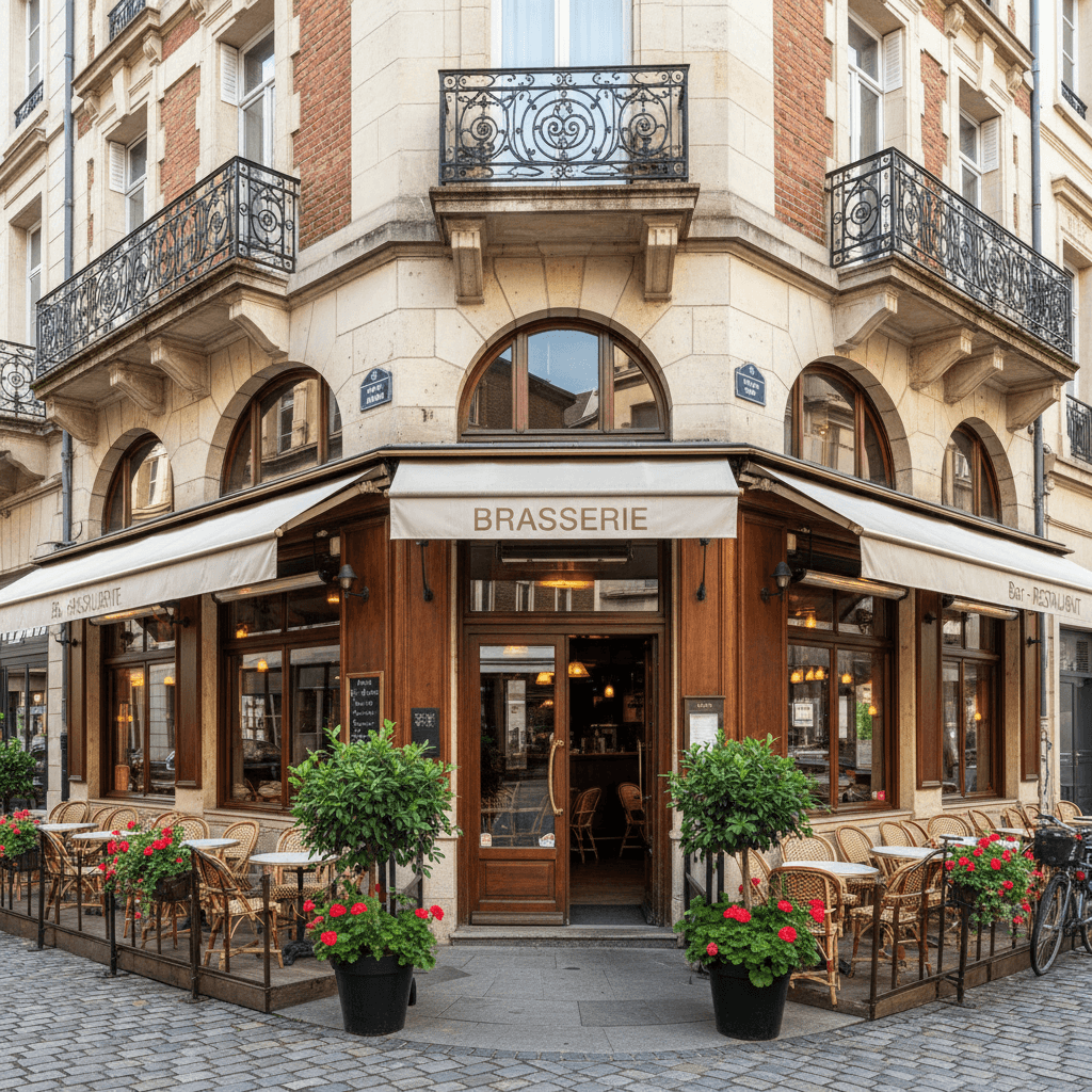 Bar-brasserie 360m² à Lille : terrasse - licence IV