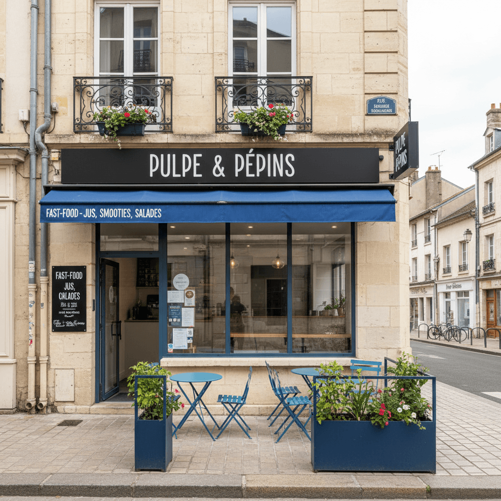 Fast-food 68m² à Nevers : terrasse - extraction