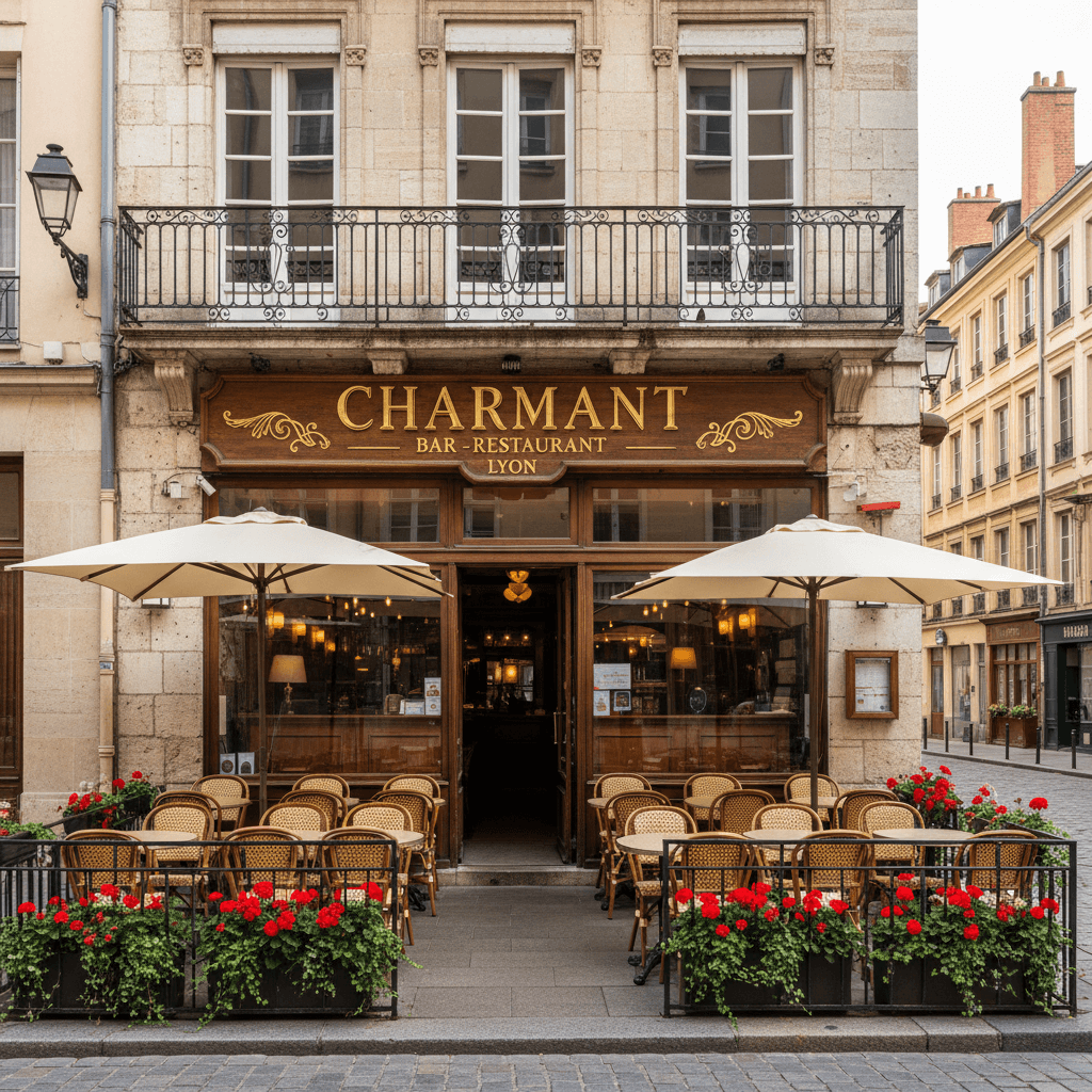 Restaurant 110m² à Lyon : terrasse - licence IV