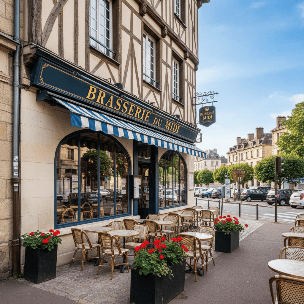 Bar-brasserie 250m² à Rouen : terrasse - licence IV