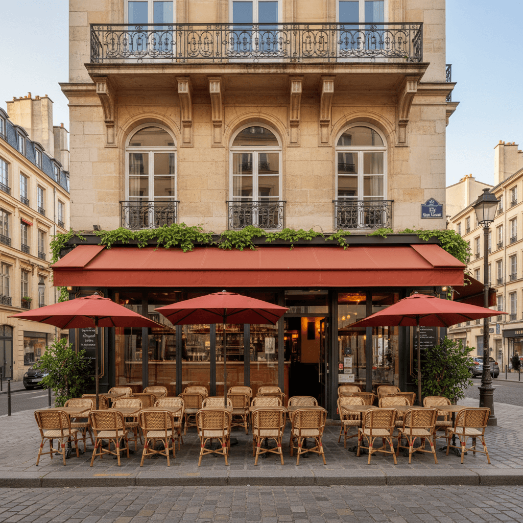 Restaurant 100m² à Lyon : terrasse - extraction