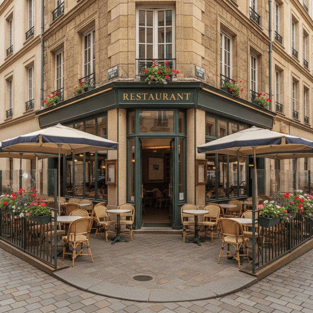 Restaurant 76m² à Lyon : terrasse - licence IV
