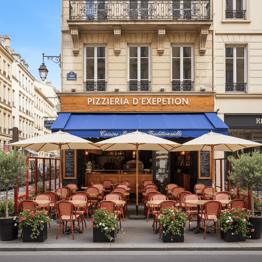 Restaurant 71m² à Lyon : terrasse - licence IV