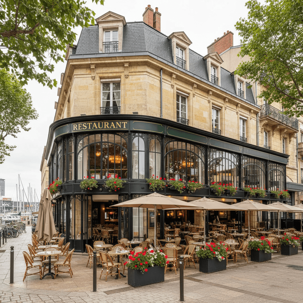 Restaurant 362m² à Bordeaux : terrasse - licence IV