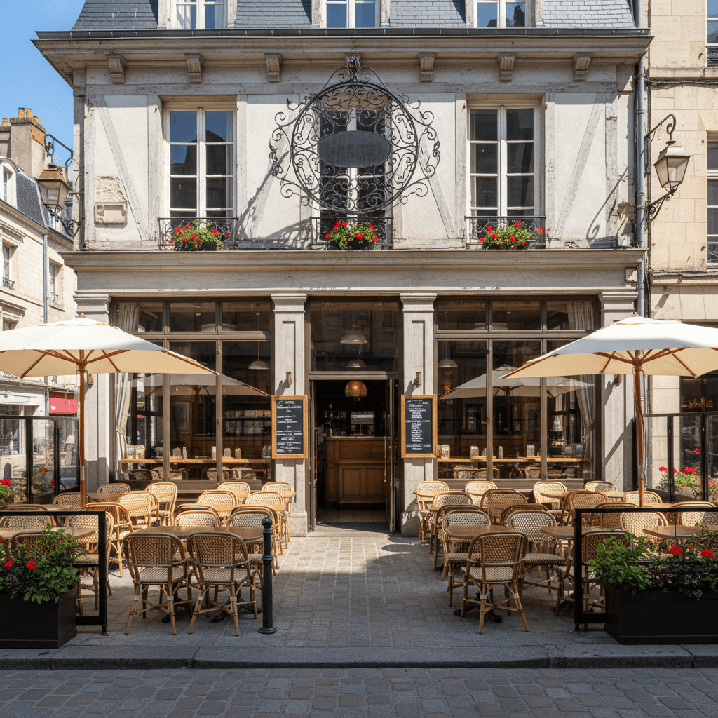 Bar-brasserie 520m² à Rouen : terrasse - licence IV