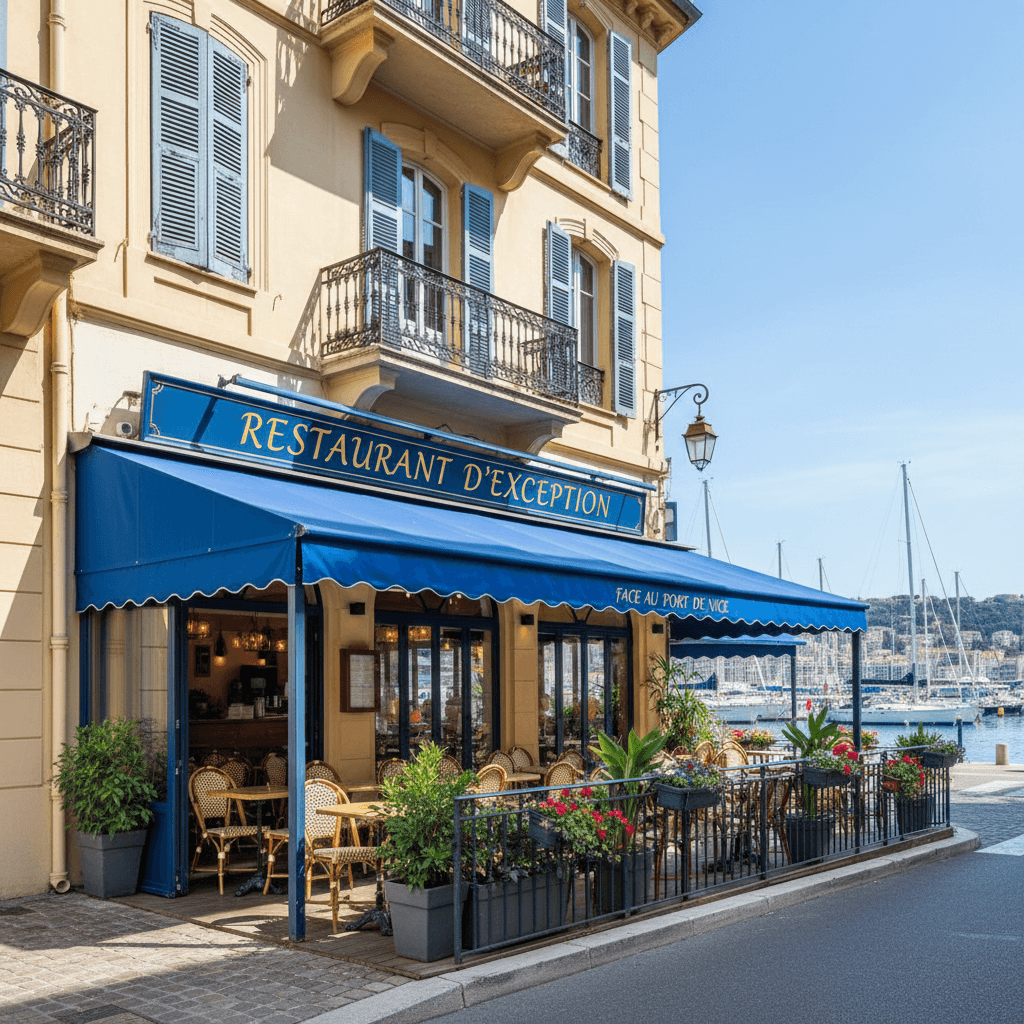 Restaurant 70m² à Nice : terrasse - licence IV