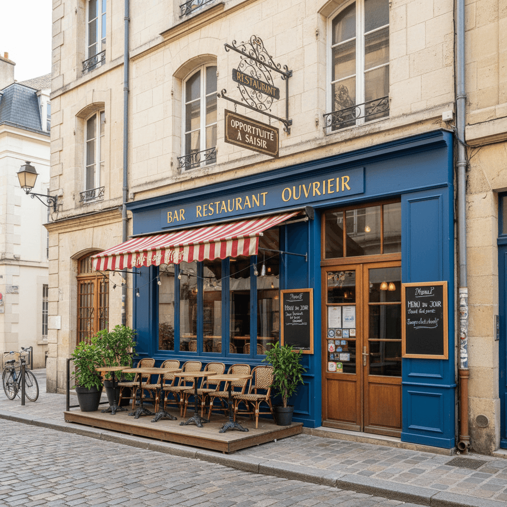 Restaurant 200m² à Nantes : terrasse - licence IV