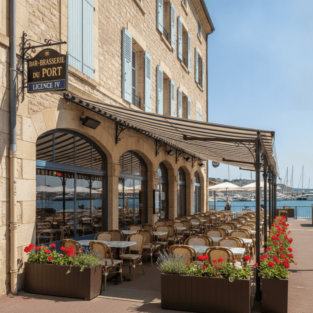 Bar-brasserie à Toulon : terrasse - licence IV