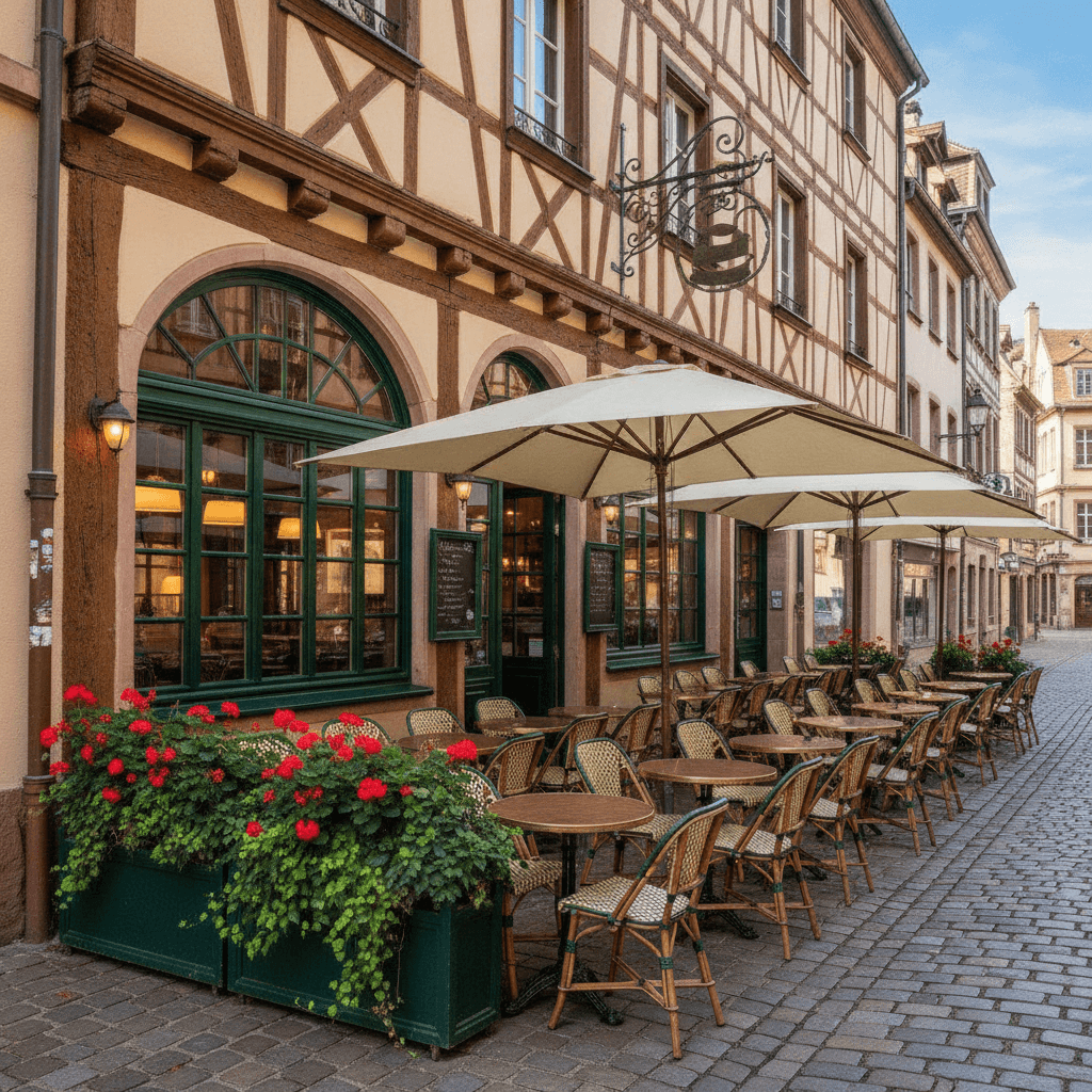 Bar-brasserie 80m² à Strasbourg : terrasse - licence IV