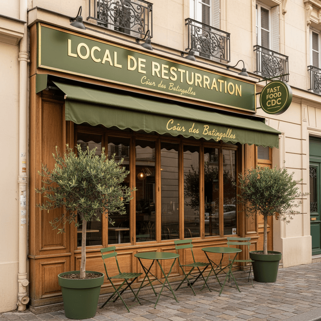 Local de Restauration au Cœur des Batignolles