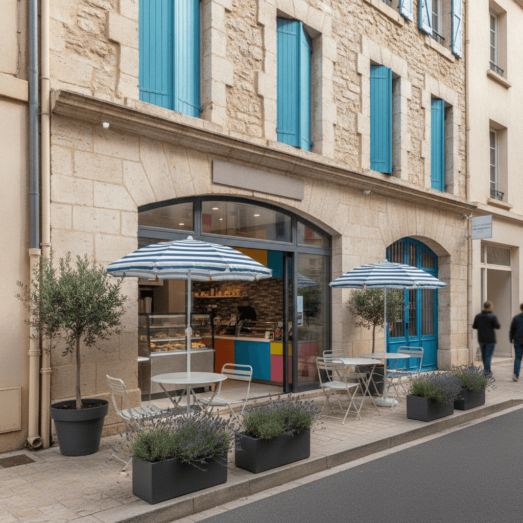 Snack 25m² à Marseille : terrasse