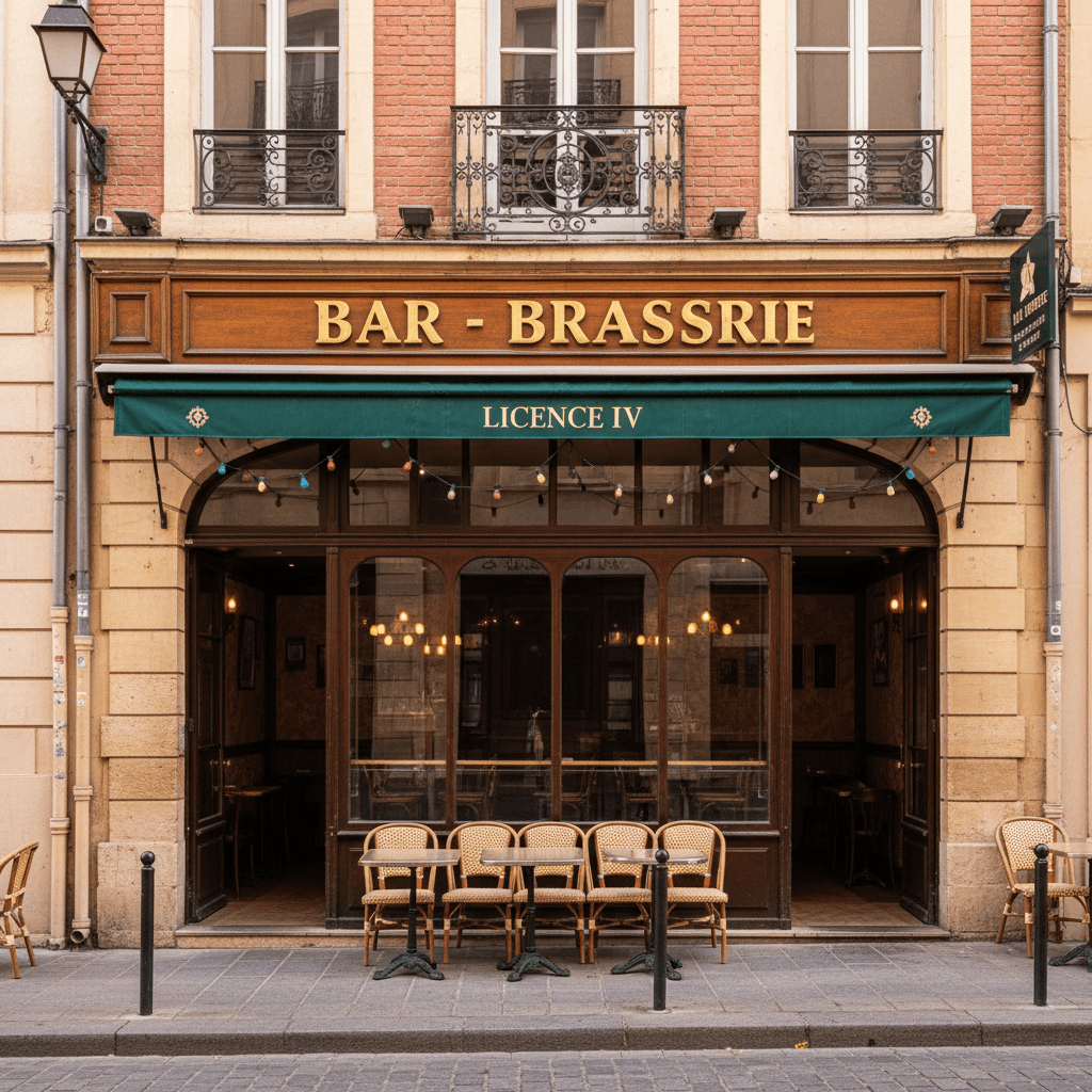 Bar-brasserie à Toulouse : licence IV - cuisine équipée