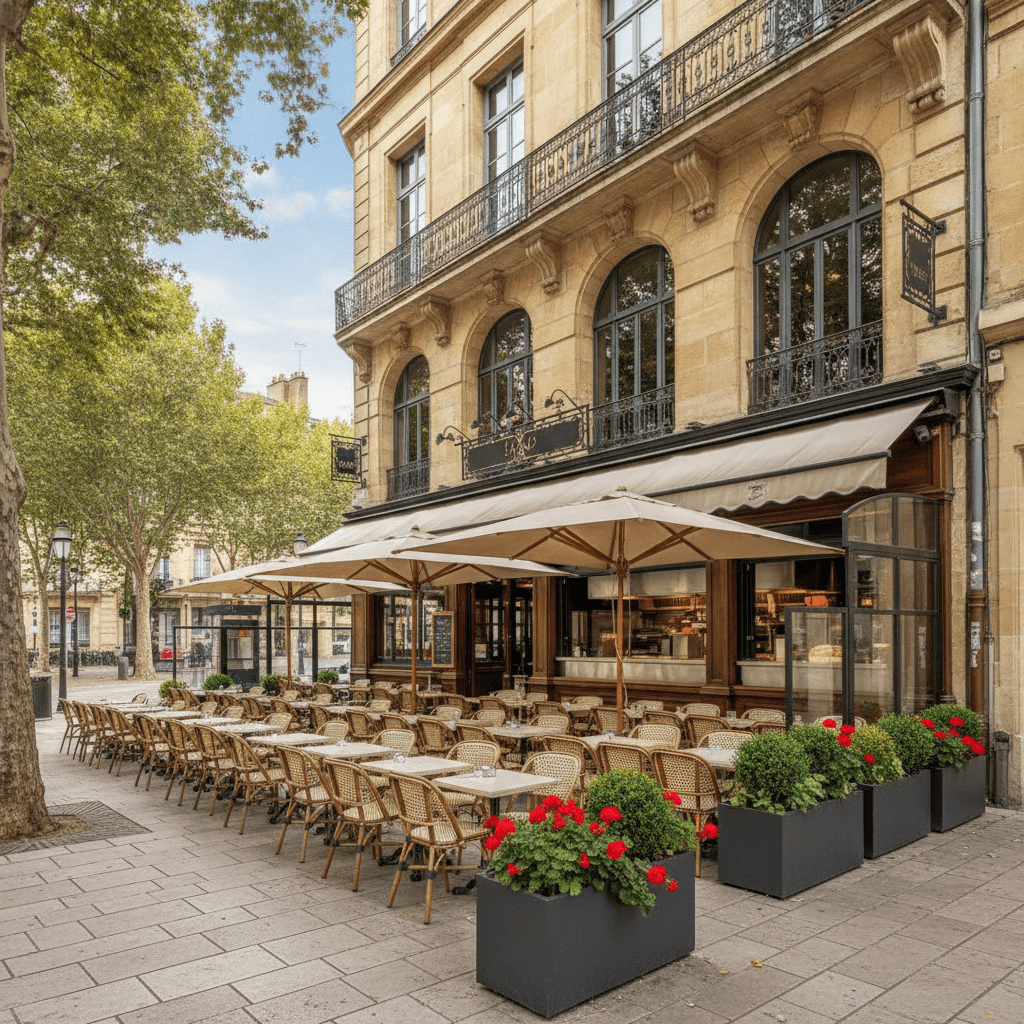 Restaurant 180m² à Bordeaux : terrasse - licence IV