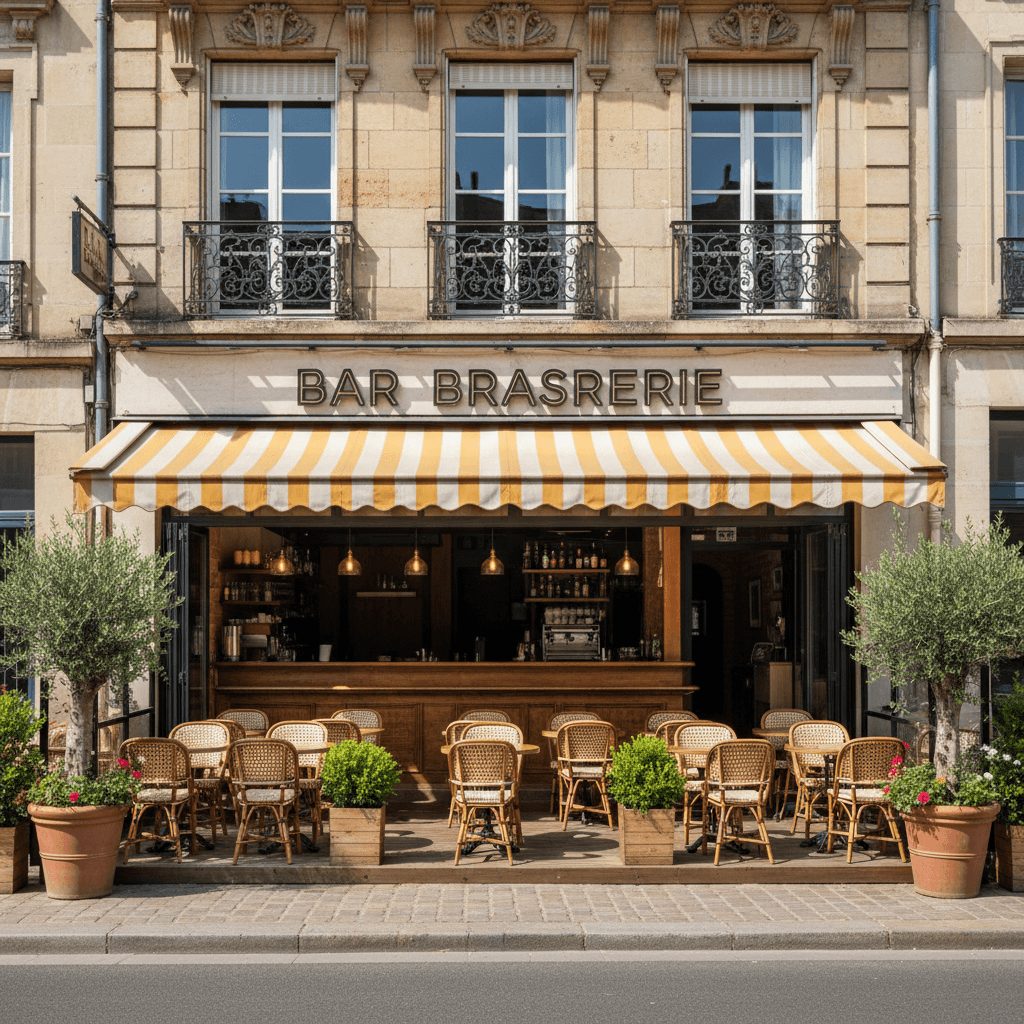 Bar-brasserie 150m² à Nantes : terrasse - licence IV