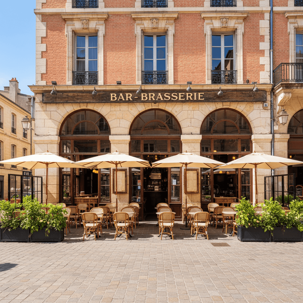 Bar-brasserie 250m² à Toulouse : terrasse - licence IV