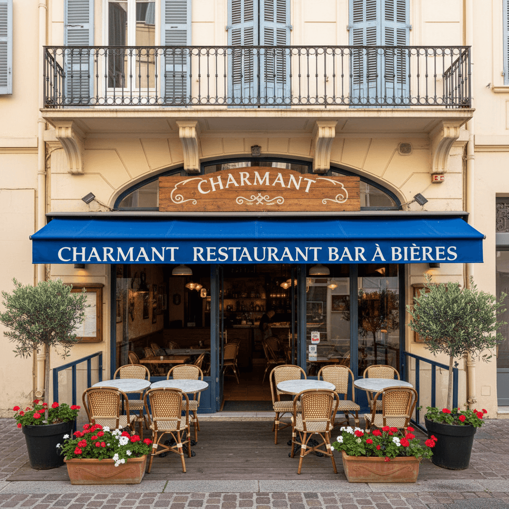 Restaurant 75m² à Nice : terrasse - licence IV