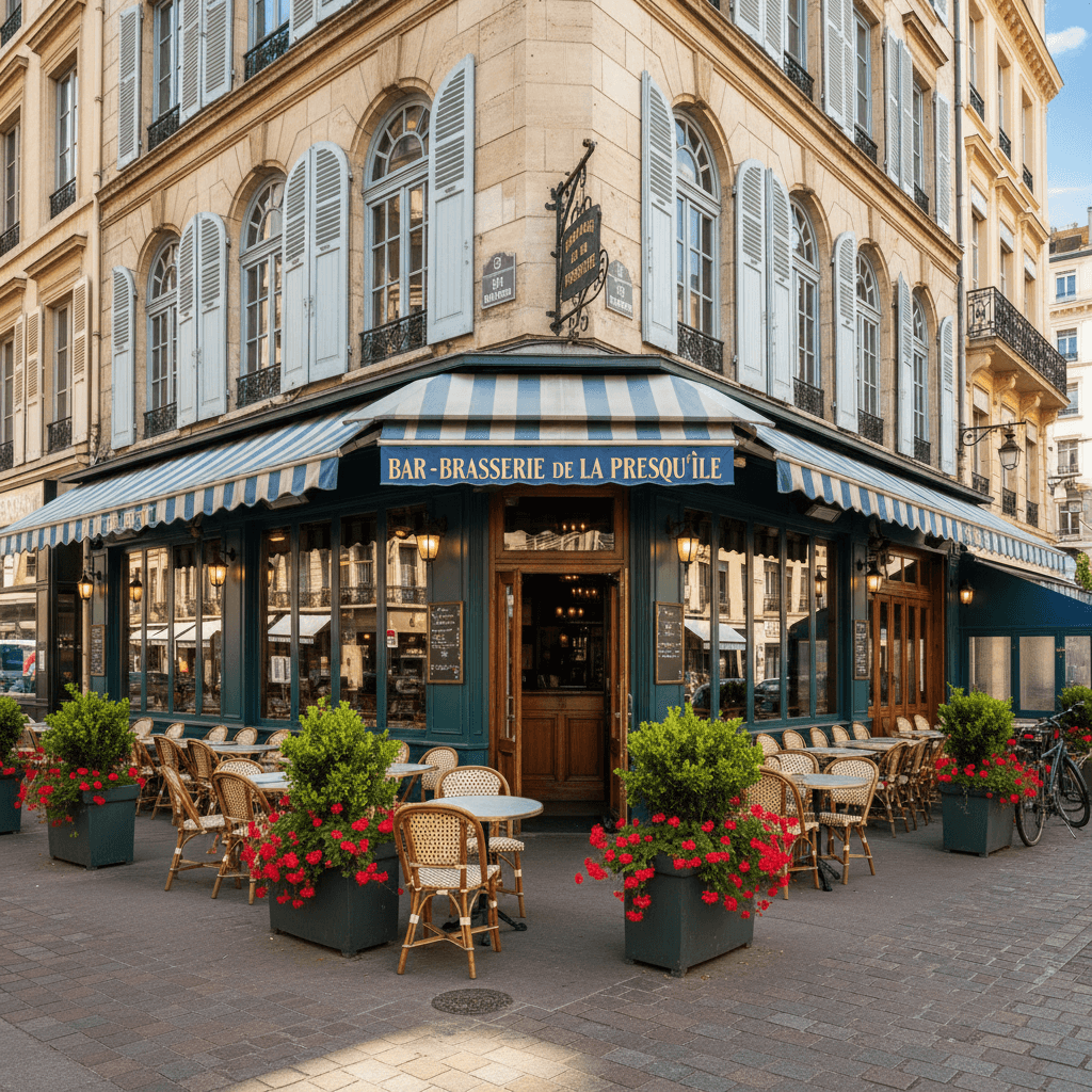 Bar-brasserie 88m² à Lyon : terrasse - licence IV