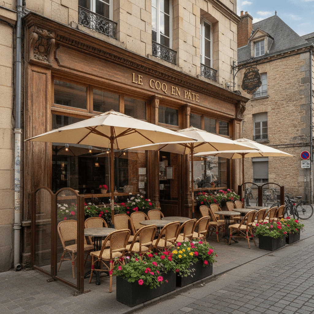 Restaurant à Rennes : terrasse - extraction