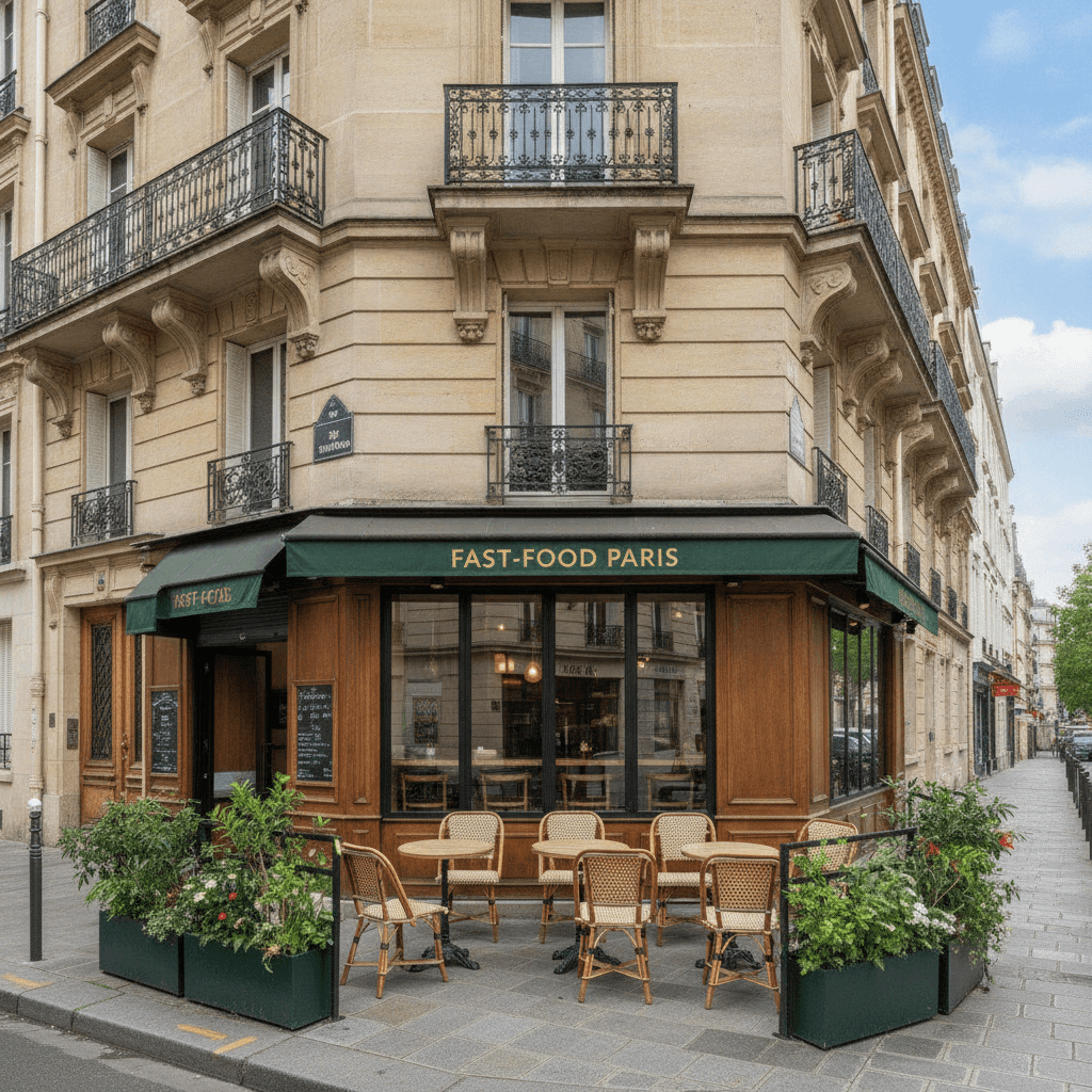 Fast-food 24 couverts à Paris : extraction