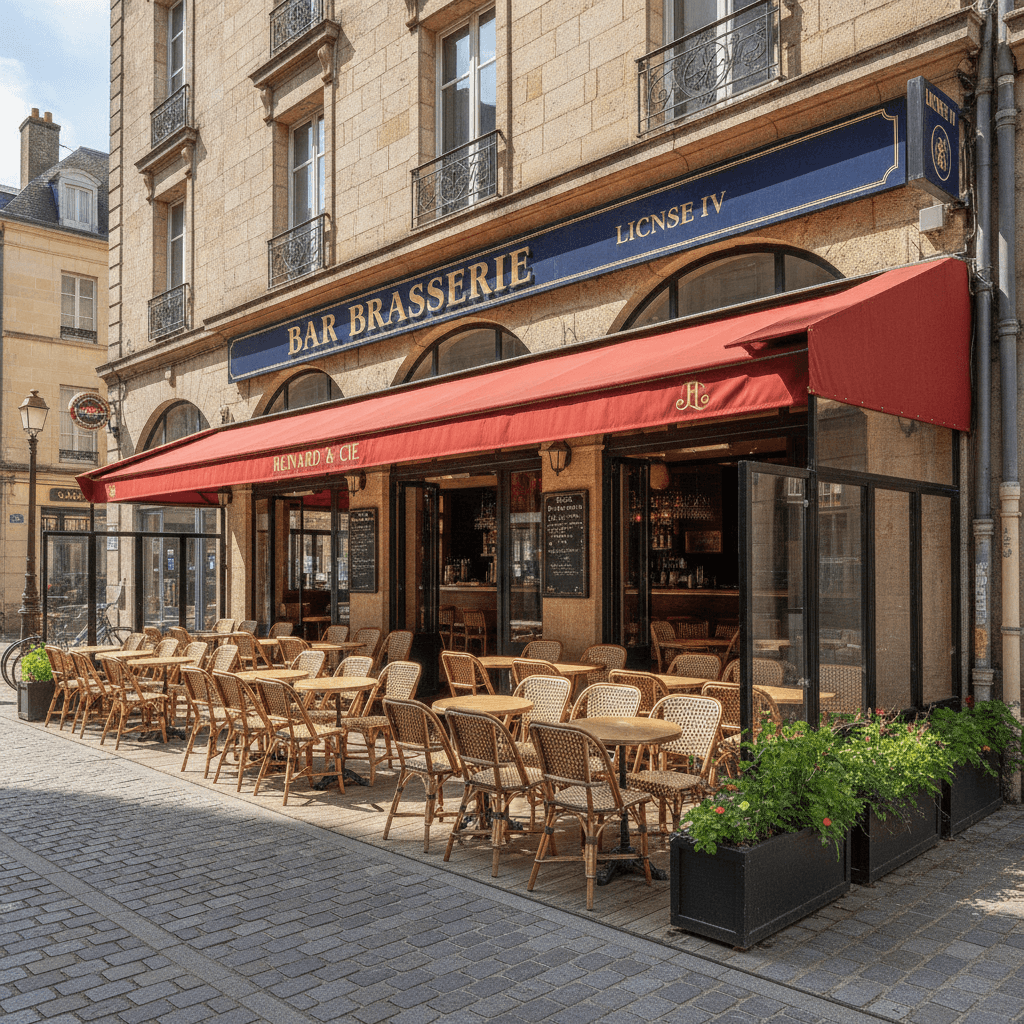 Bar-brasserie à Rennes : terrasse - licence IV
