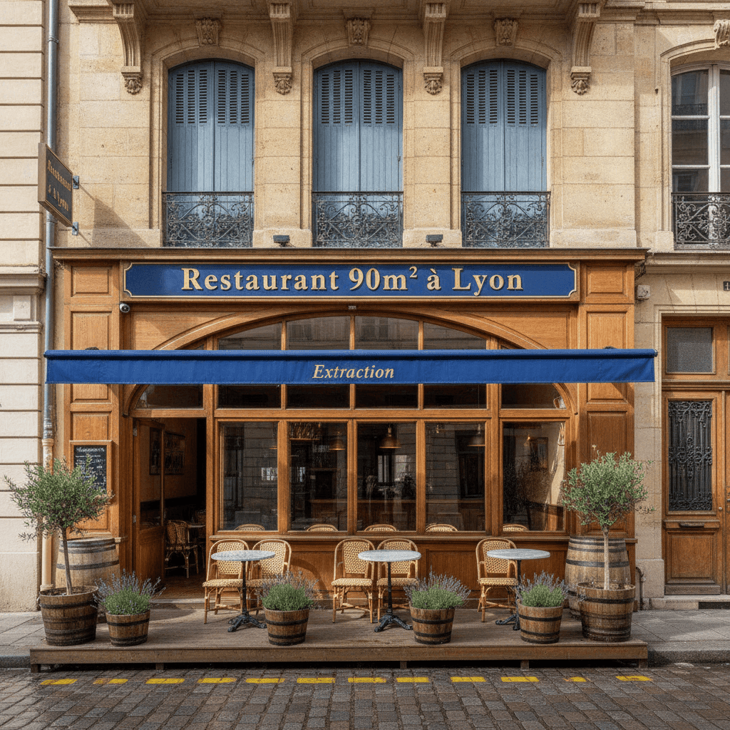 Restaurant 90m² à Lyon : extraction