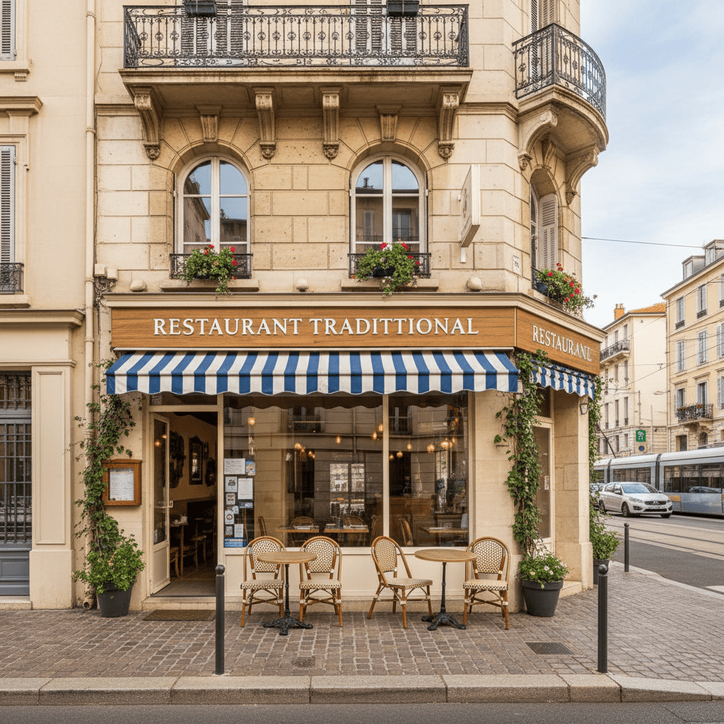 Restaurant 76m² à Nice : terrasse - licence IV