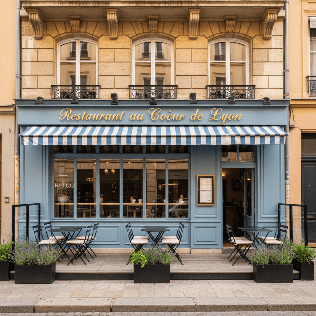 Restaurant 60m² à Lyon : terrasse - extraction
