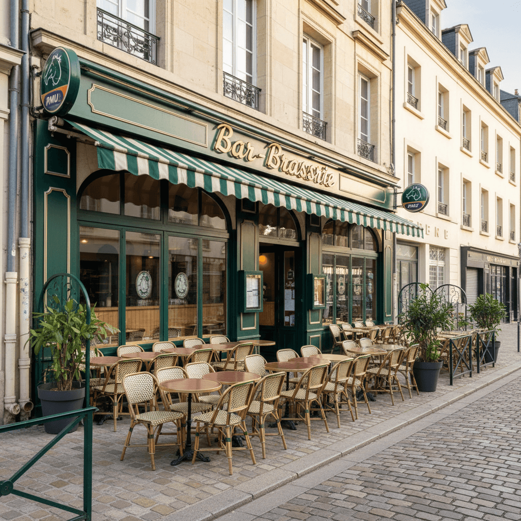 Bar-brasserie 120m² à Angers : terrasse - licence IV