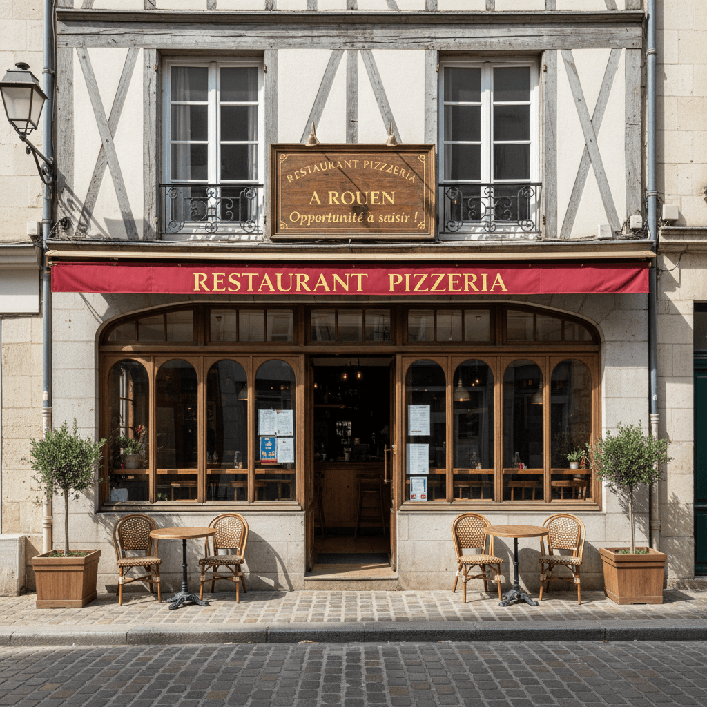 Restaurant 100m² à Rouen : terrasse - licence IV