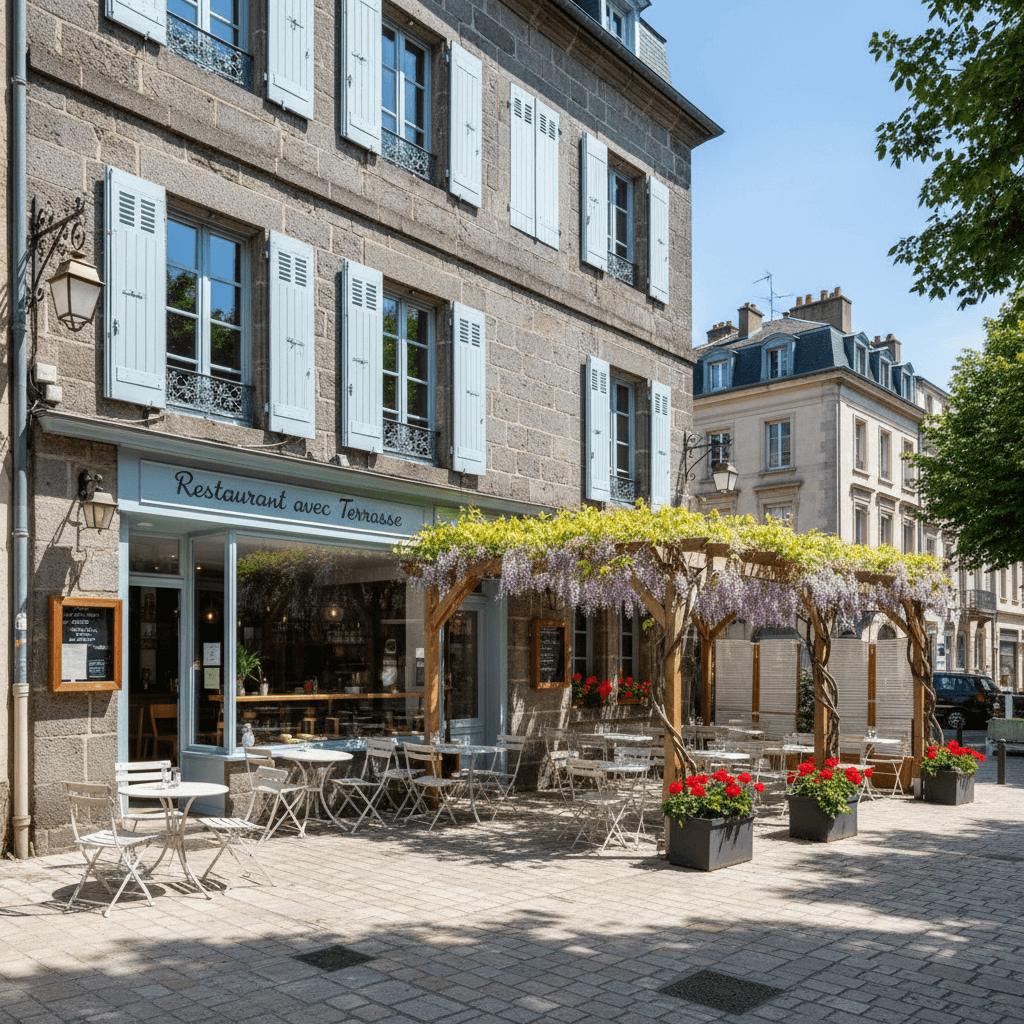 Restaurant 140m² à Clermont-Ferrand : terrasse - licence IV
