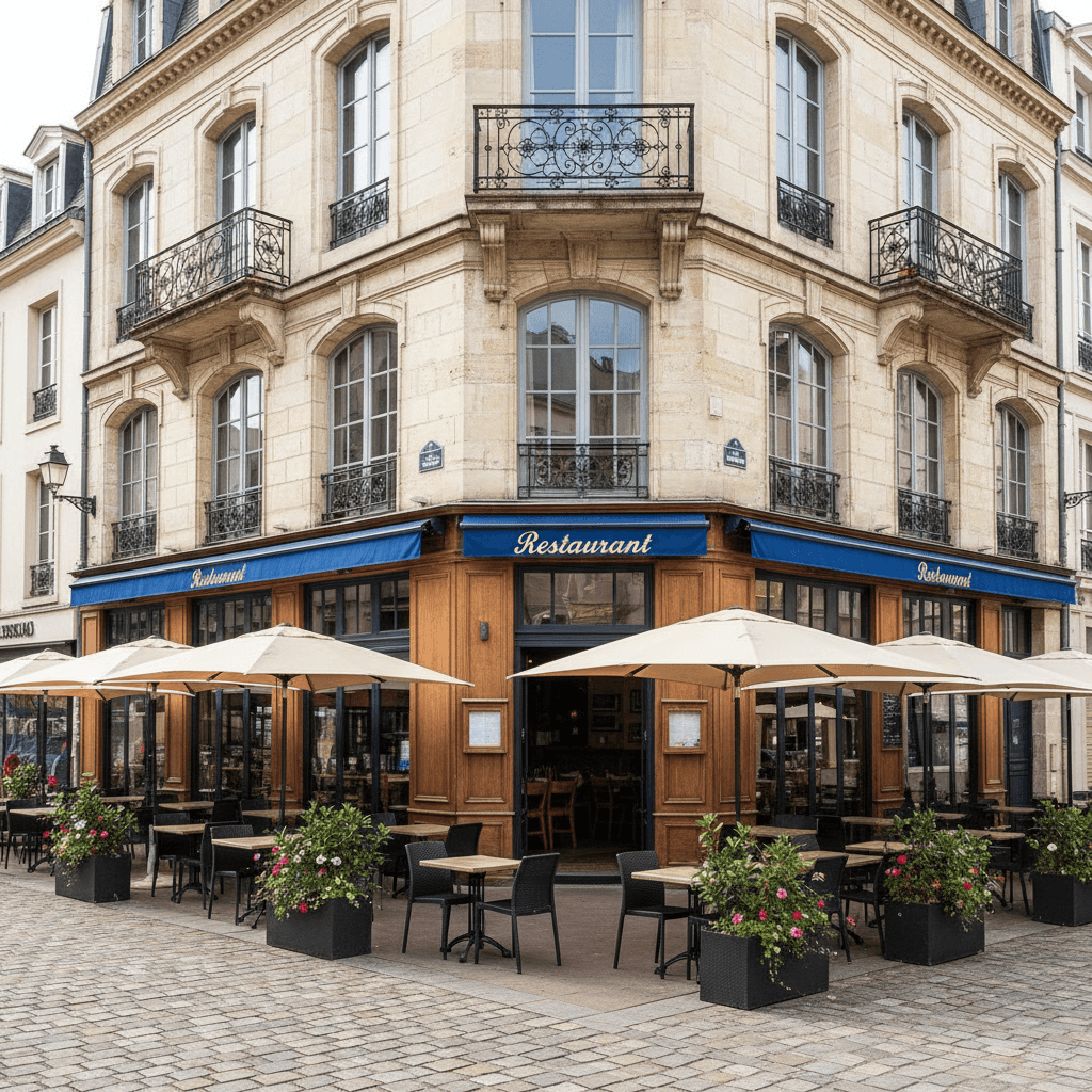 Restaurant 390m² à Nantes : terrasse - licence IV