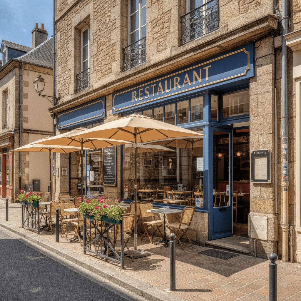 Restaurant 133m² à Clermont-Ferrand : terrasse - licence IV