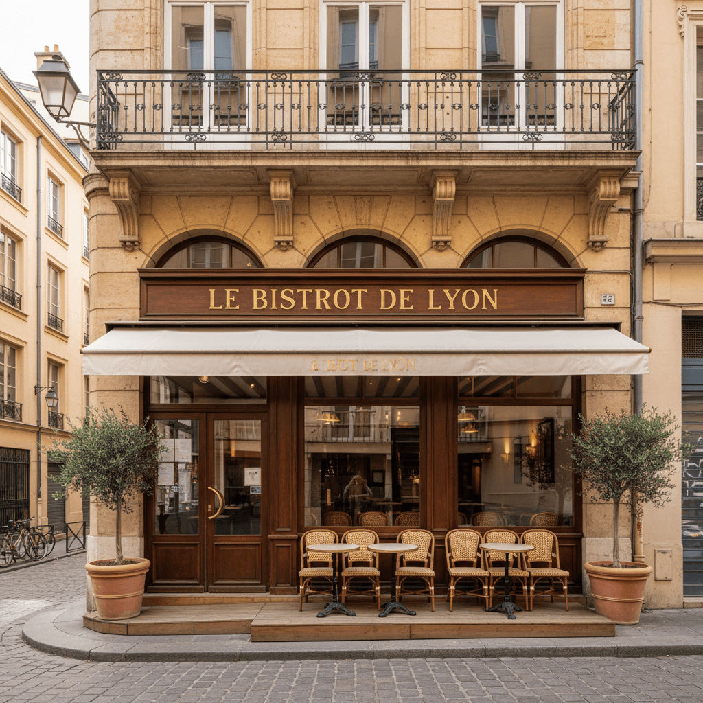 Restaurant 62m² à Lyon : terrasse - licence IV