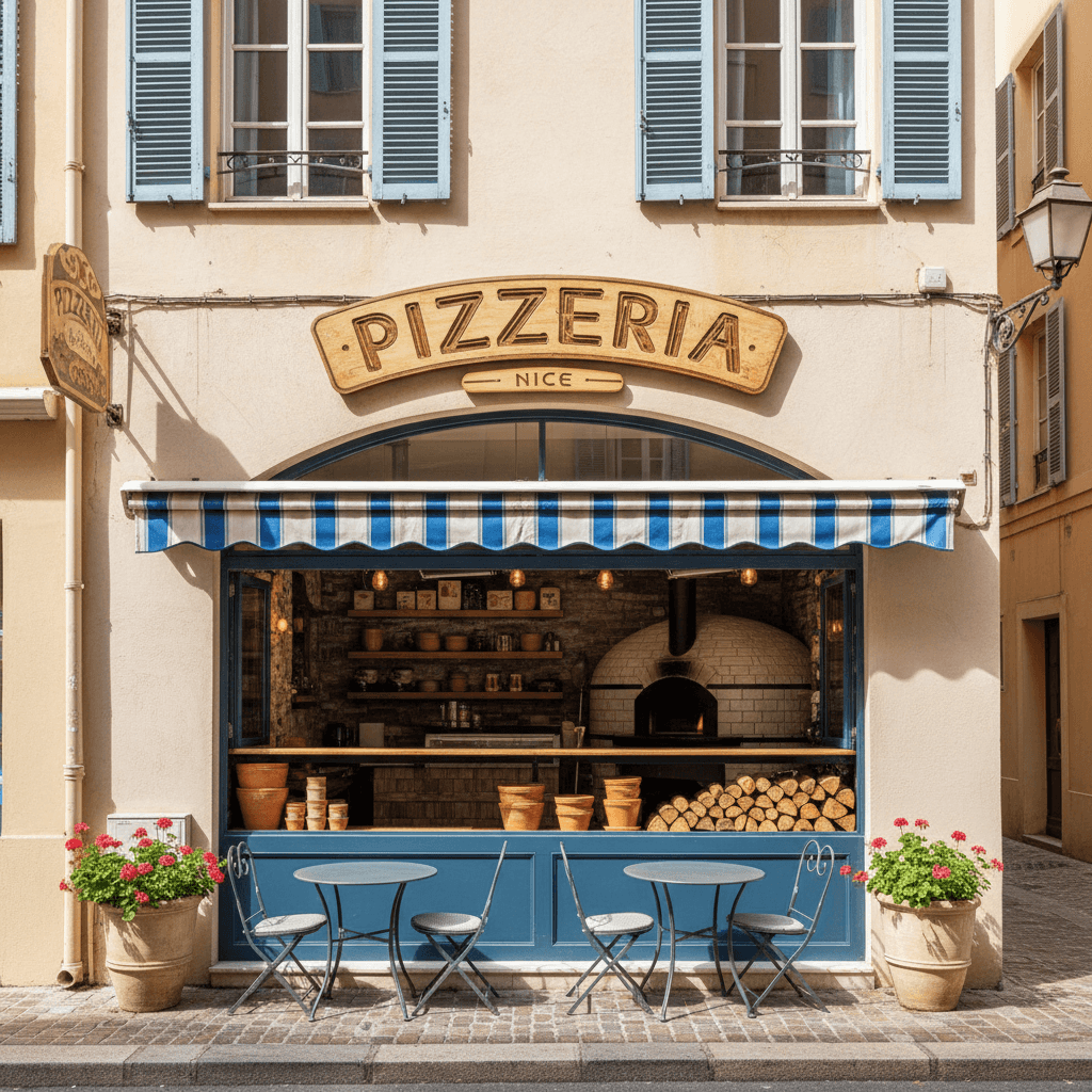 Restaurant à Nice : terrasse - extraction