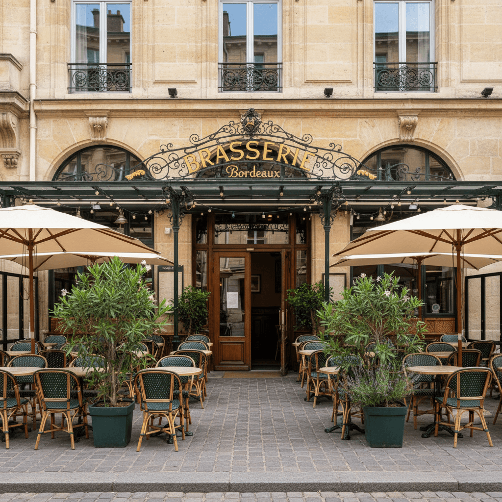 Bar-brasserie à Bordeaux : terrasse - licence IV