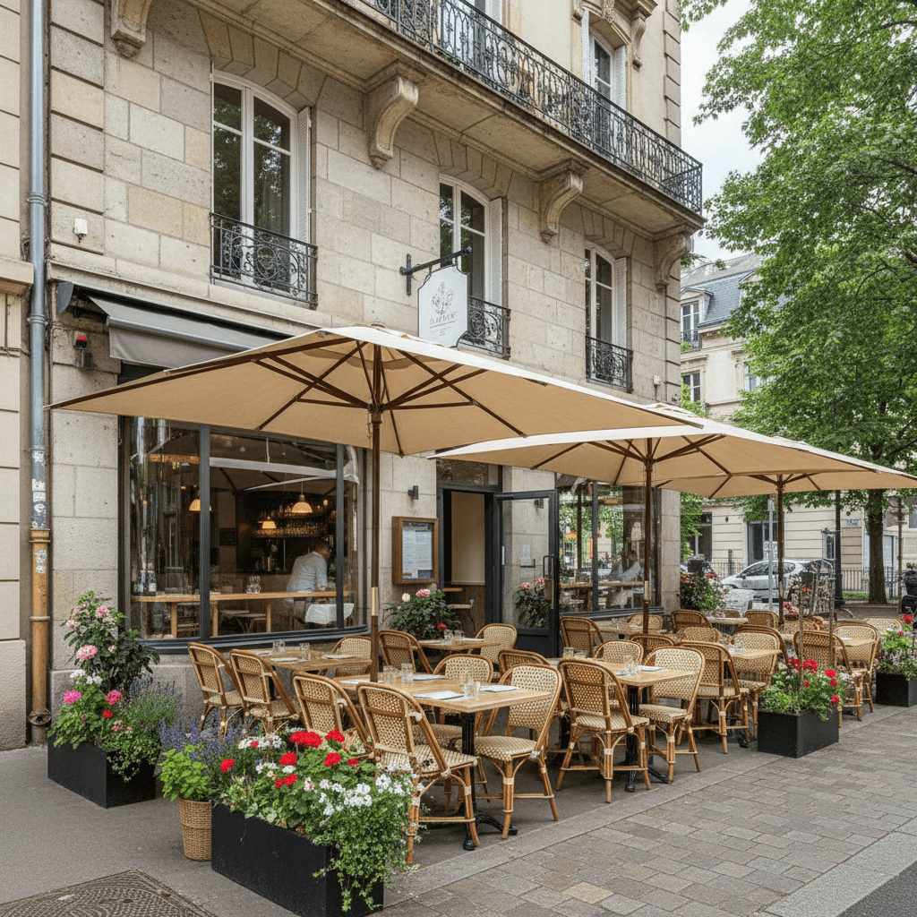 Restaurant à Grenoble : terrasse - extraction