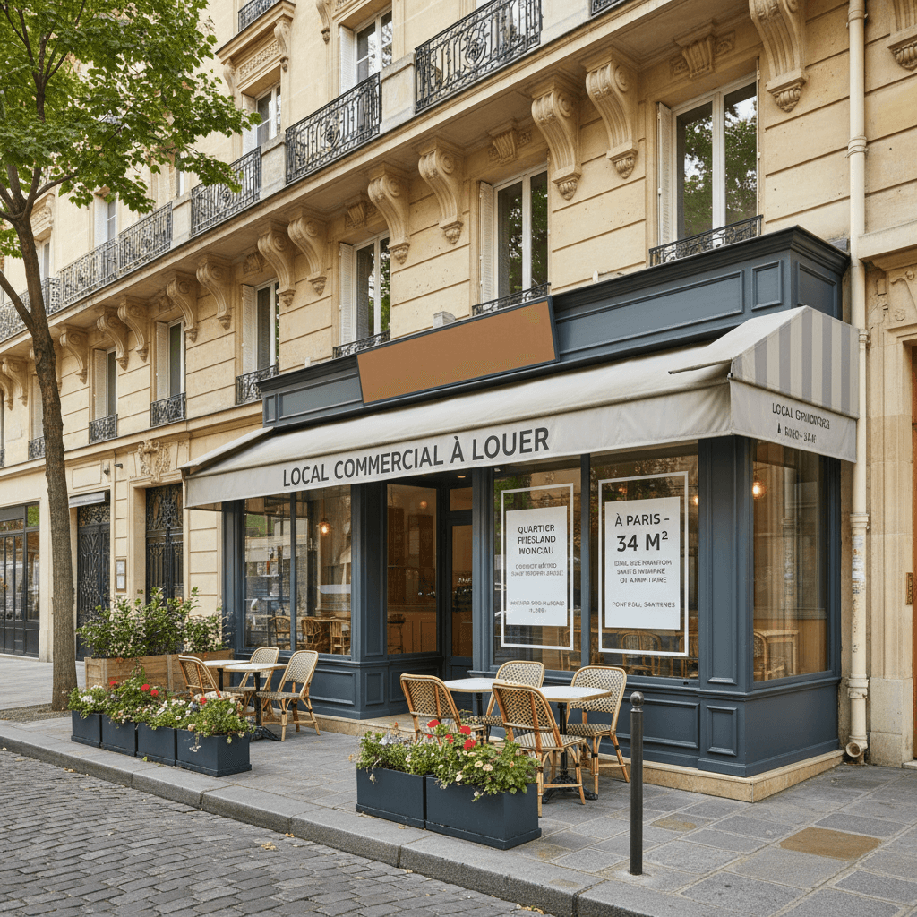 Local commercial à louer à Paris - 34 m²