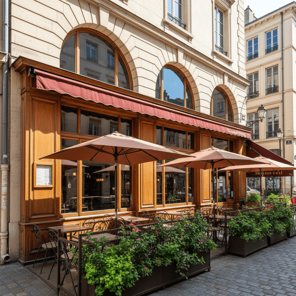 Bar-brasserie 234m² à Lyon : terrasse - licence IV