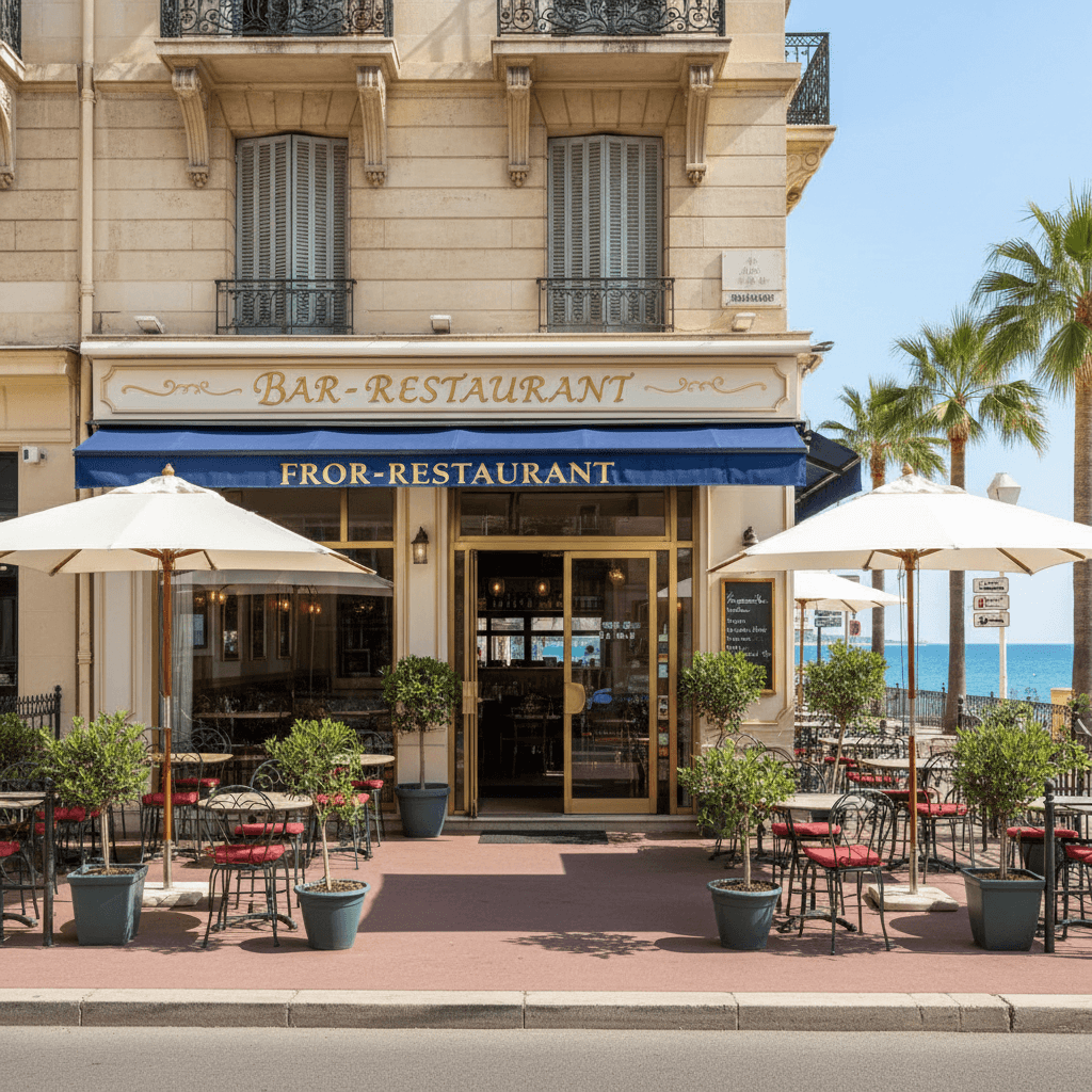 Bar-brasserie 70m² à Nice : terrasse - licence IV