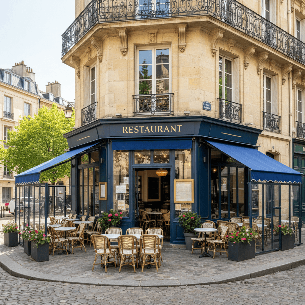 Restaurant 60m² à Bordeaux : terrasse - licence IV