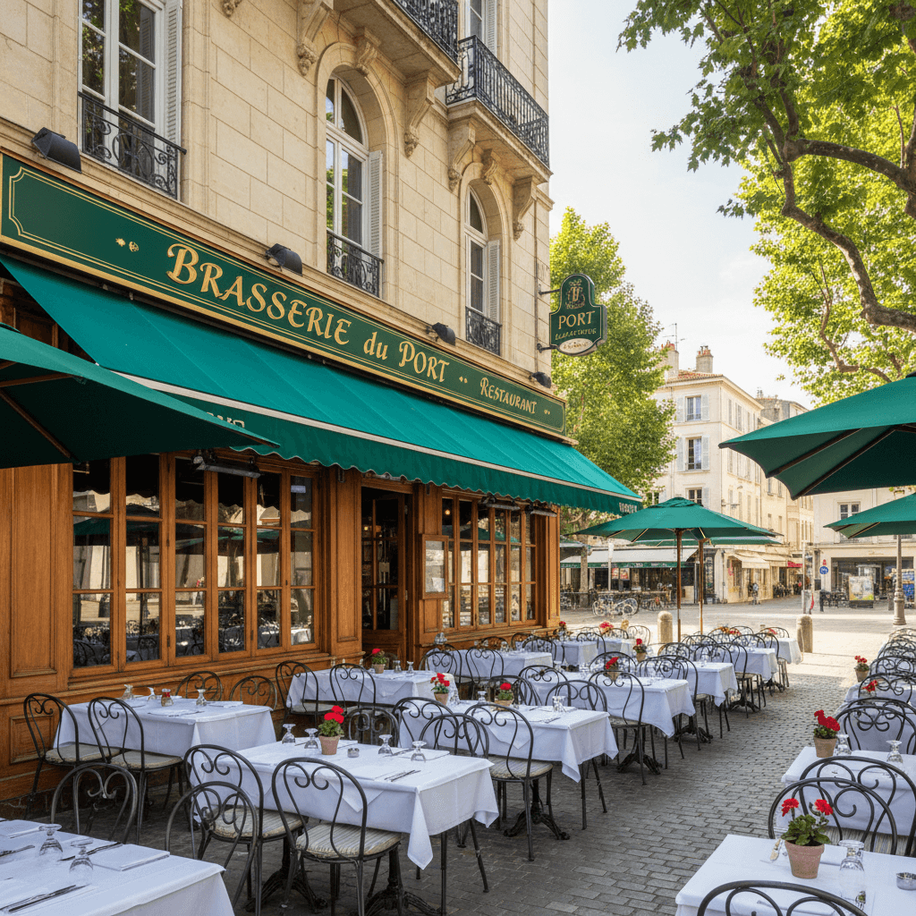 Bar-brasserie 90m² à Toulon : terrasse - licence IV